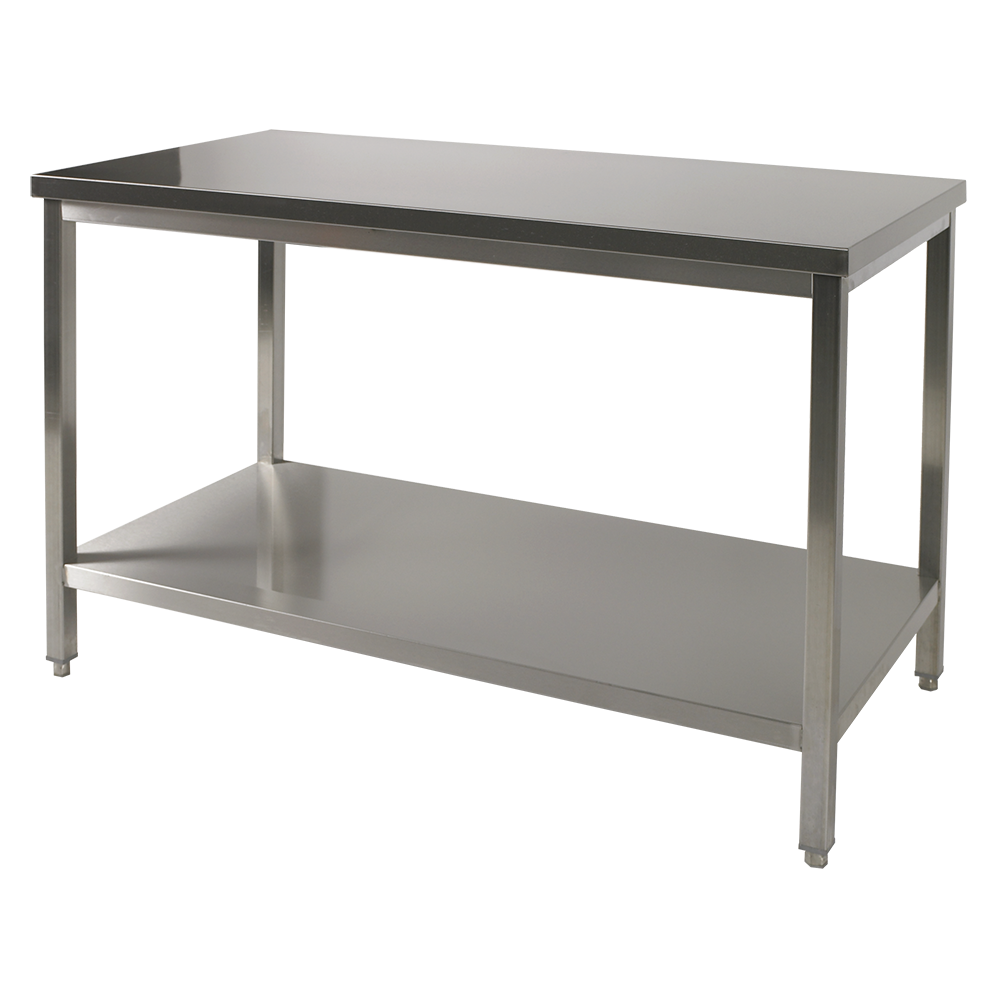 Table inox 1000x600x850mmh + sous tablette